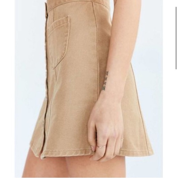 Urban Outfitters BDG Khaki Button-front Skirt Size Medium - Picture 3 of 11